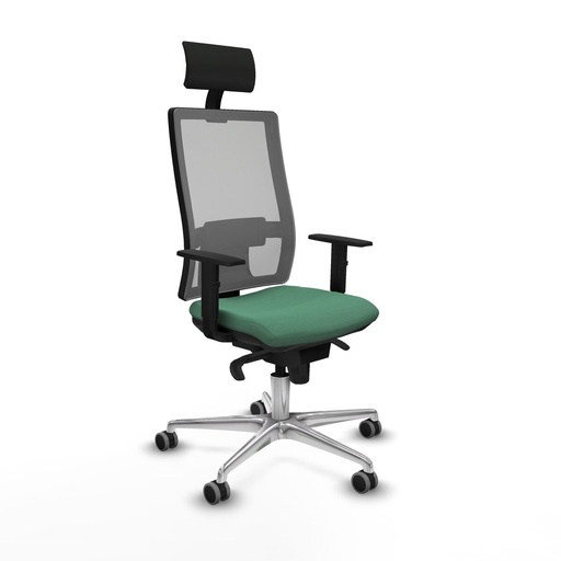 Office Chair with Headrest Piqueras y Crespo 1D086G1 Emerald Green