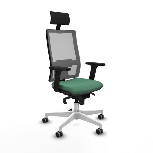 Office Chair with Headrest Piqueras y Crespo 2D026G1 Emerald Green