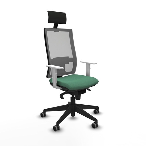 Office Chair with Headrest Piqueras y Crespo 4B066G1 Emerald Green