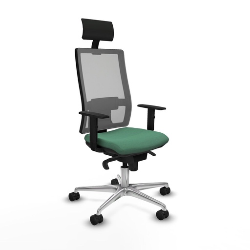 Office Chair with Headrest Piqueras y Crespo 1D086N1 Emerald Green