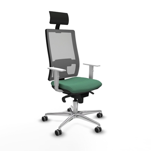 Office Chair with Headrest Piqueras y Crespo 4B086G1 Emerald Green