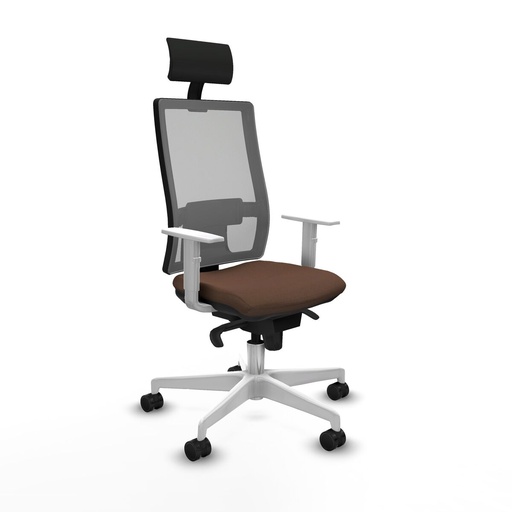 Office Chair with Headrest Piqueras y Crespo 4B026N1 Dark brown