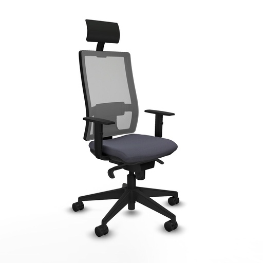Office Chair with Headrest Piqueras y Crespo 1D066N1 Dark grey