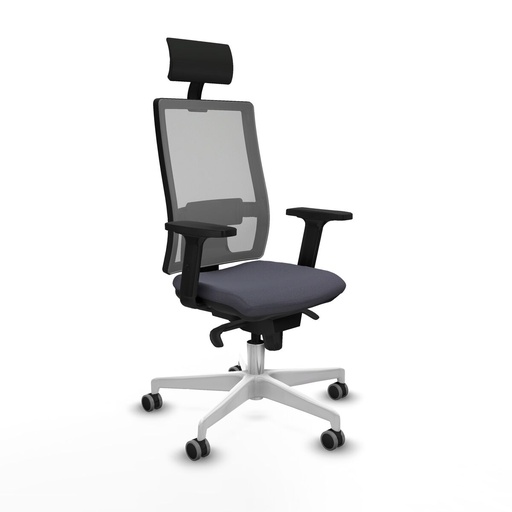 Office Chair with Headrest Piqueras y Crespo 2D026G1 Dark grey