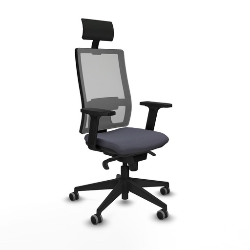Office Chair with Headrest Piqueras y Crespo 2D066G1 Dark grey