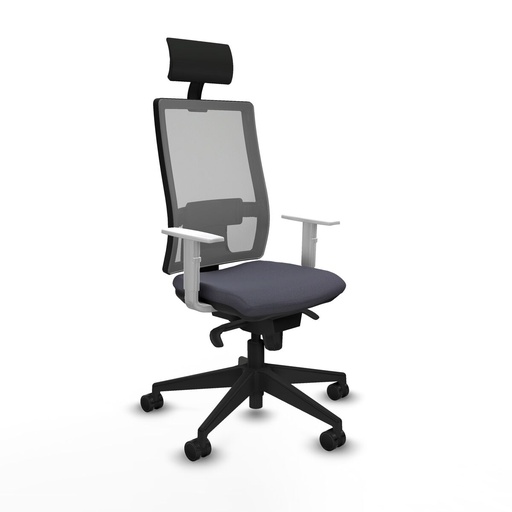 Office Chair with Headrest Piqueras y Crespo 4B066N1 Dark grey