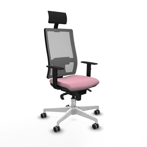 Office Chair with Headrest Piqueras y Crespo 1D026G1 Pink