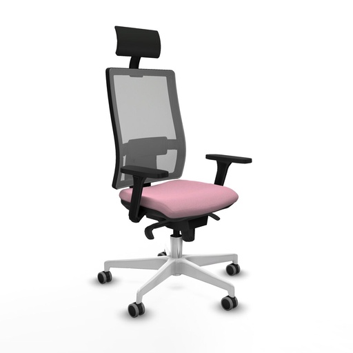 Office Chair with Headrest Piqueras y Crespo 3D026G1 Pink