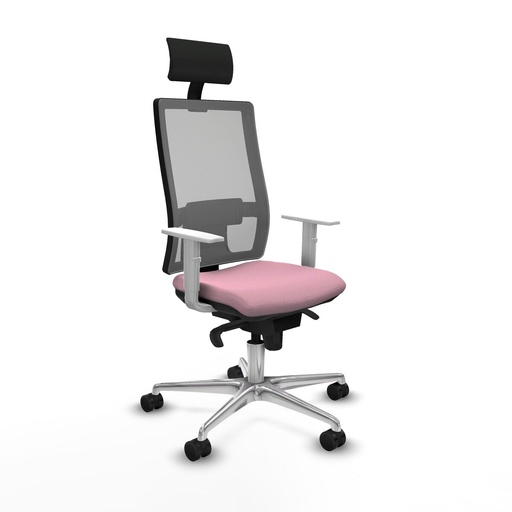 Office Chair with Headrest Piqueras y Crespo 4B086N1 Pink
