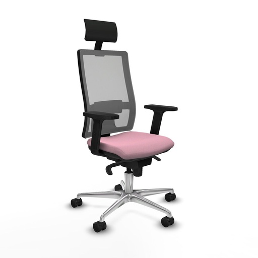 Silla de Oficina con Cabecero Piqueras y Crespo 2D086N1 Rosa