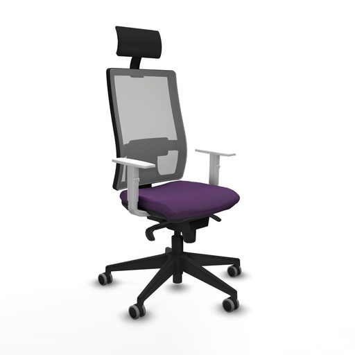 Silla de Oficina con Cabecero Piqueras y Crespo 4B066G1 Morado