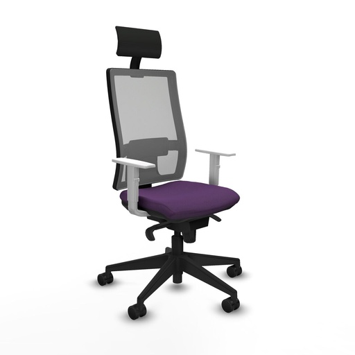 Office Chair with Headrest Piqueras y Crespo 4B066N1 Purple
