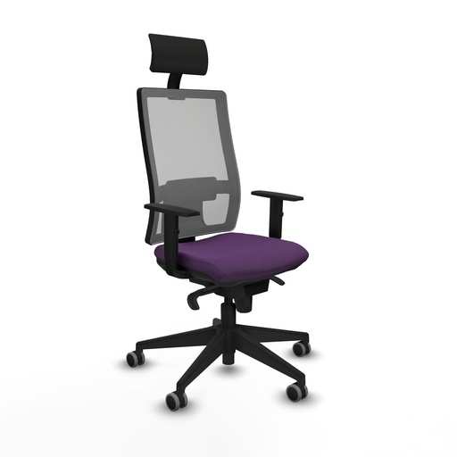 Silla de Oficina con Cabecero Piqueras y Crespo 1D066G1 Morado