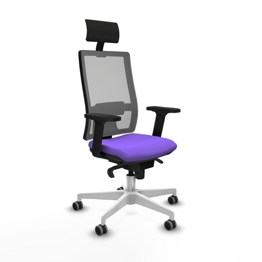 Silla de Oficina con Cabecero Piqueras y Crespo 2D026G1 Lila