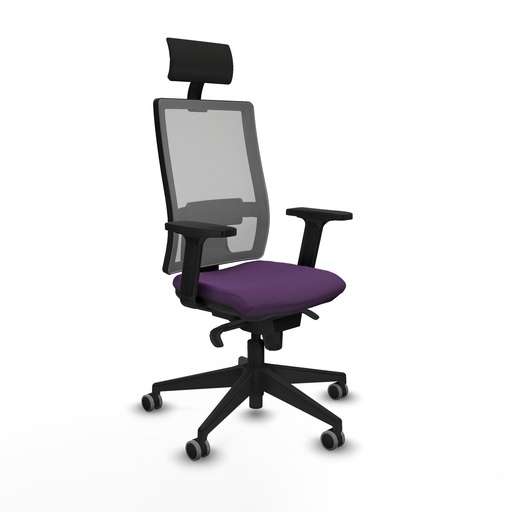Office Chair with Headrest Piqueras y Crespo 2D066G1 Purple
