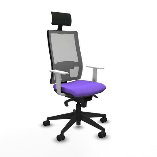 Silla de Oficina con Cabecero Piqueras y Crespo 4B066N1 Lila