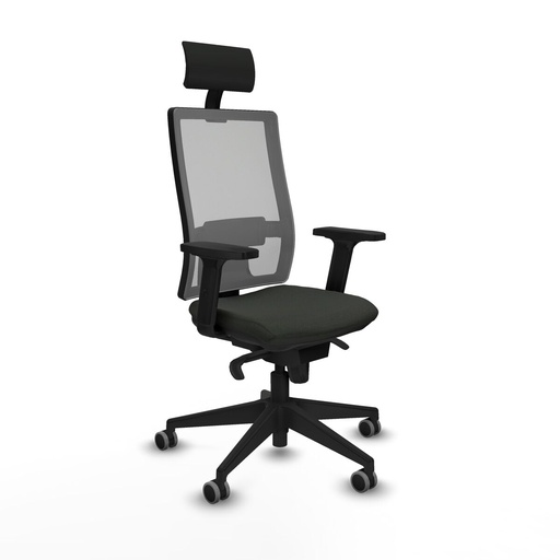 Office Chair with Headrest Piqueras y Crespo 2D066G1 Black