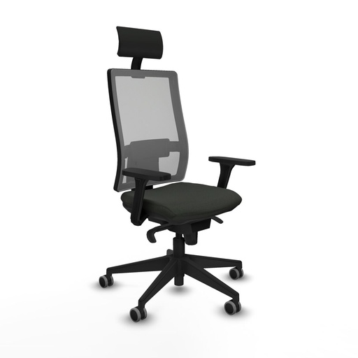 Office Chair with Headrest Piqueras y Crespo 3D066G1 Black