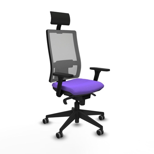 Silla de Oficina con Cabecero Piqueras y Crespo 3D066G1 Lila