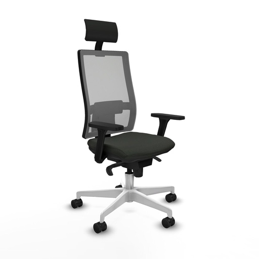 Office Chair with Headrest Piqueras y Crespo 3D026N1 Black