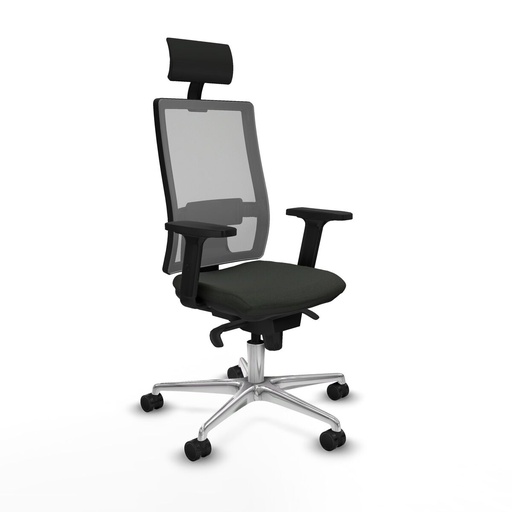 Office Chair with Headrest Piqueras y Crespo 2D086N1 Black
