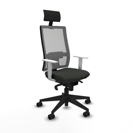 Office Chair with Headrest Piqueras y Crespo 4B066N1 Black