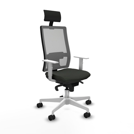Office Chair with Headrest Piqueras y Crespo 4B026N1 Black
