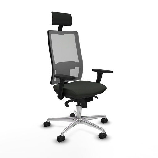 Office Chair with Headrest Piqueras y Crespo 3D086N1 Black