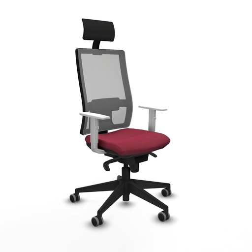 Office Chair with Headrest Piqueras y Crespo 4B066G1 Maroon