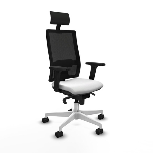 Office Chair with Headrest Piqueras y Crespo 2D026N1 White