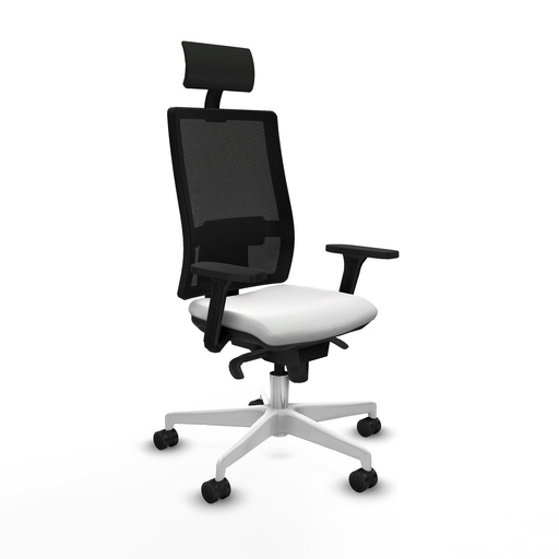 Office Chair with Headrest Piqueras y Crespo 3D026N1 White