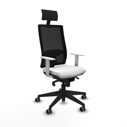 Office Chair with Headrest Piqueras y Crespo 4B066G1 White