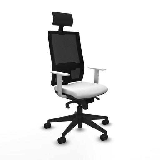 Office Chair with Headrest Piqueras y Crespo 4B066N1 White