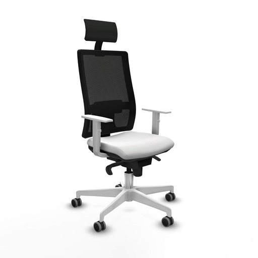 Office Chair with Headrest Piqueras y Crespo 4B026G1 White