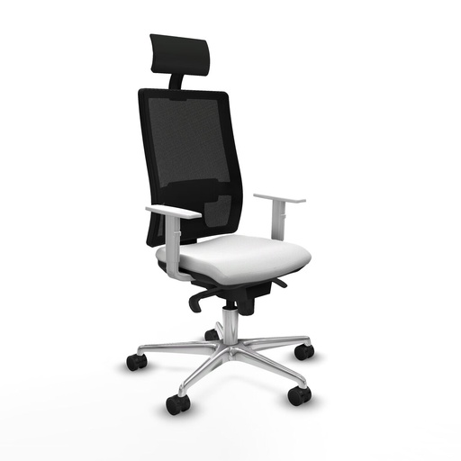 Office Chair with Headrest Piqueras y Crespo 4B086N1 White