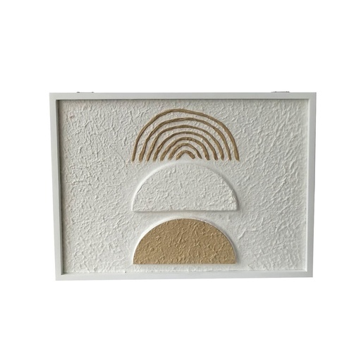 Caja Decorativa Versa Papel Madera MDF