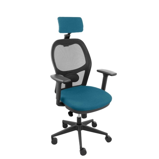 Office Chair Jorquera Piqueras y Crespo DRN65CR Black Petroleum green