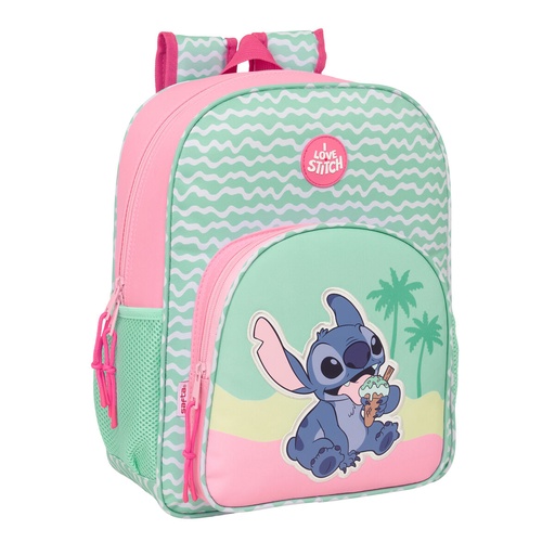 School Bag Lilo & Stitch Ice cream Pink 32 x 38 x 12 cm