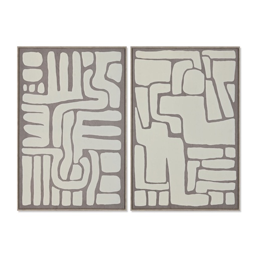 Lienzo Home ESPRIT Poliestireno Lienzo 60 x 3 x 90 cm