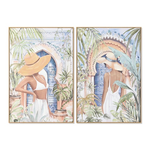 Canvas Home ESPRIT polystyrene Canvas 80 x 3,5 x 120 cm