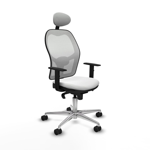Silla de Oficina con Cabecero Jorquera Piqueras y Crespo 1D086N1 Blanco
