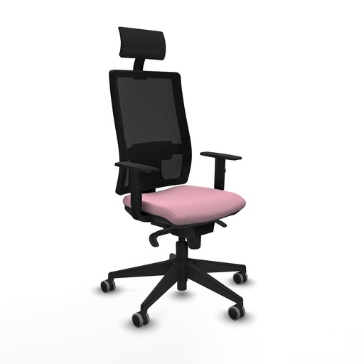 Silla de Oficina con Cabecero Piqueras y Crespo 1D066G1 Rosa