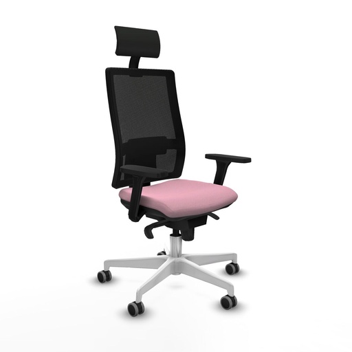 Silla de Oficina con Cabecero Piqueras y Crespo 3D026G1 Rosa