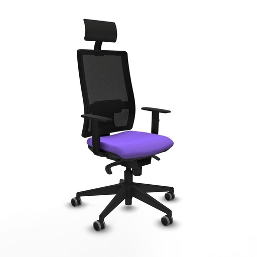 Office Chair with Headrest Piqueras y Crespo 1D066G1 Lilac