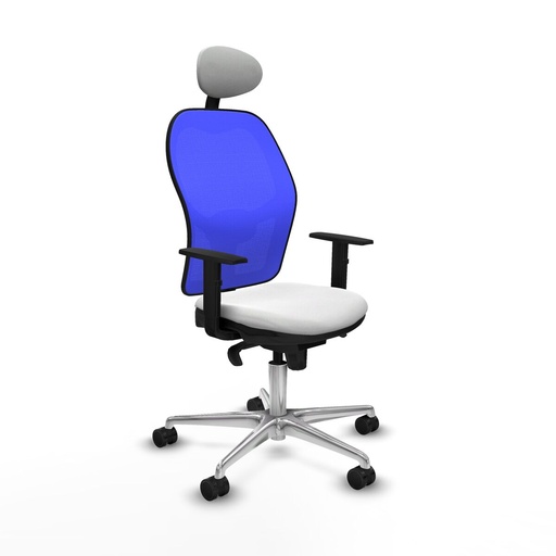 Silla de Oficina con Cabecero Jorquera Piqueras y Crespo 1D086N1 Blanco