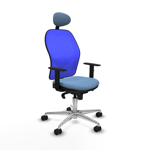Silla de Oficina con Cabecero Jorquera Piqueras y Crespo 1D086N1 Azul cielo