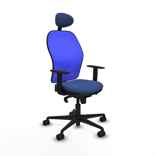 Silla de Oficina con Cabecero Jorquera Piqueras y Crespo 1D036N1 Azul marino