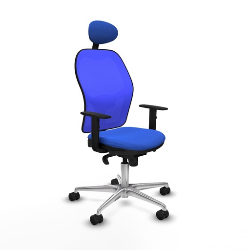 Silla de Oficina con Cabecero Jorquera Piqueras y Crespo 1D086N1 Azul
