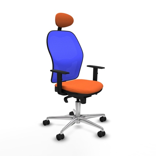 Office Chair with Headrest Jorquera Piqueras y Crespo 1D086N1 Orange