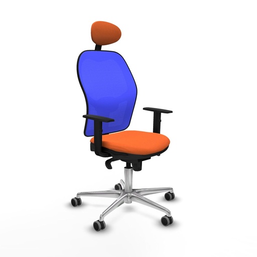 Office Chair with Headrest Jorquera Piqueras y Crespo 1D086G1 Orange
